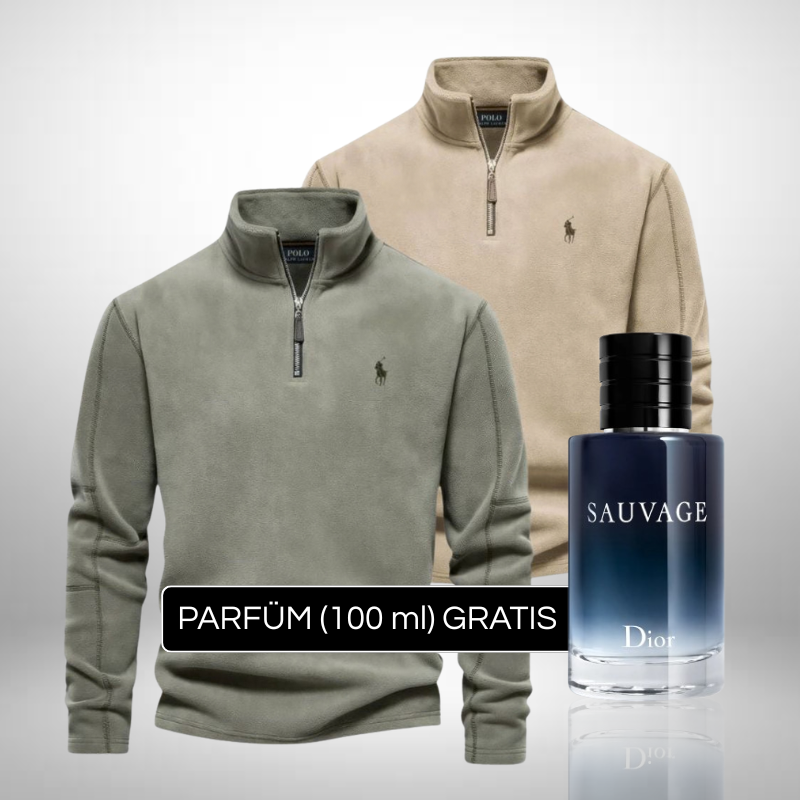 2er-Set Ralph Lauren Wollpullover Herren + Perfume Sauvage Dior (100ml) Gratis