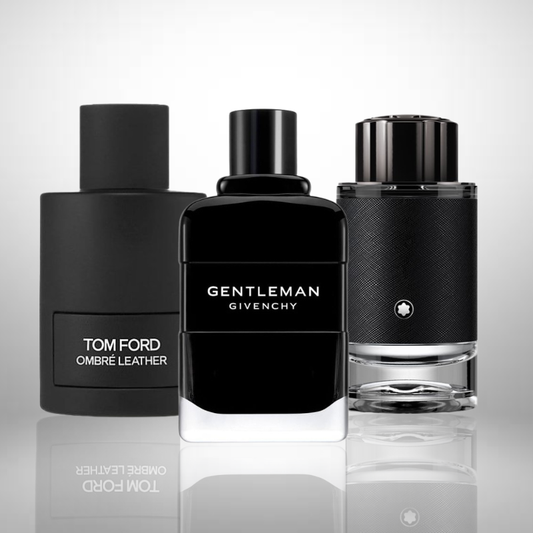 Combo aus 3 Parfums – Tom Ford Ombre Leather, Givenchy Gentleman, Montblanc Explorer