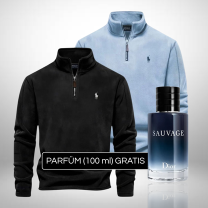 2er-Set Ralph Lauren Wollpullover Herren + Perfume Sauvage Dior (100ml) Gratis