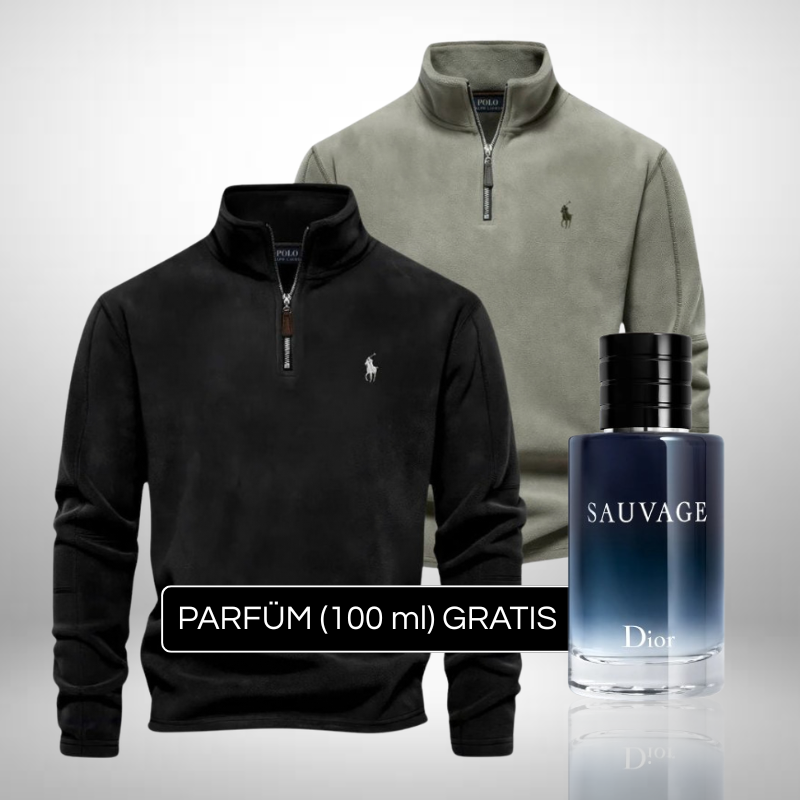 2er-Set Ralph Lauren Wollpullover Herren + Perfume Sauvage Dior (100ml) Gratis