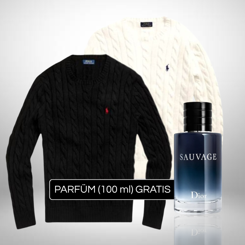 Set 2 Ralph Lauren Pullover aus Strick + Perfume Sauvage Dior (100ml) Gratis